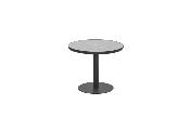 Table de terrasse ronde en aluminium noir D90 - SARRAN