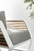 Salon de jardin luxe design en aluminium 7 places - AILY XL