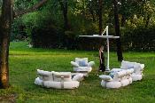 Salon de jardin modulable luxe design en aluminium 7 places -  ELYO XL