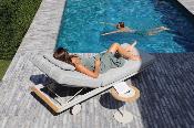 Bain de soleil luxe en aluminium by designer Belge - RIVIERA