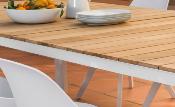 Table de jardin en teck et aluminium haut de gamme - FERMO 240CM