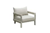 Salon de jardin design en aluminium et corde 5places - MILAN